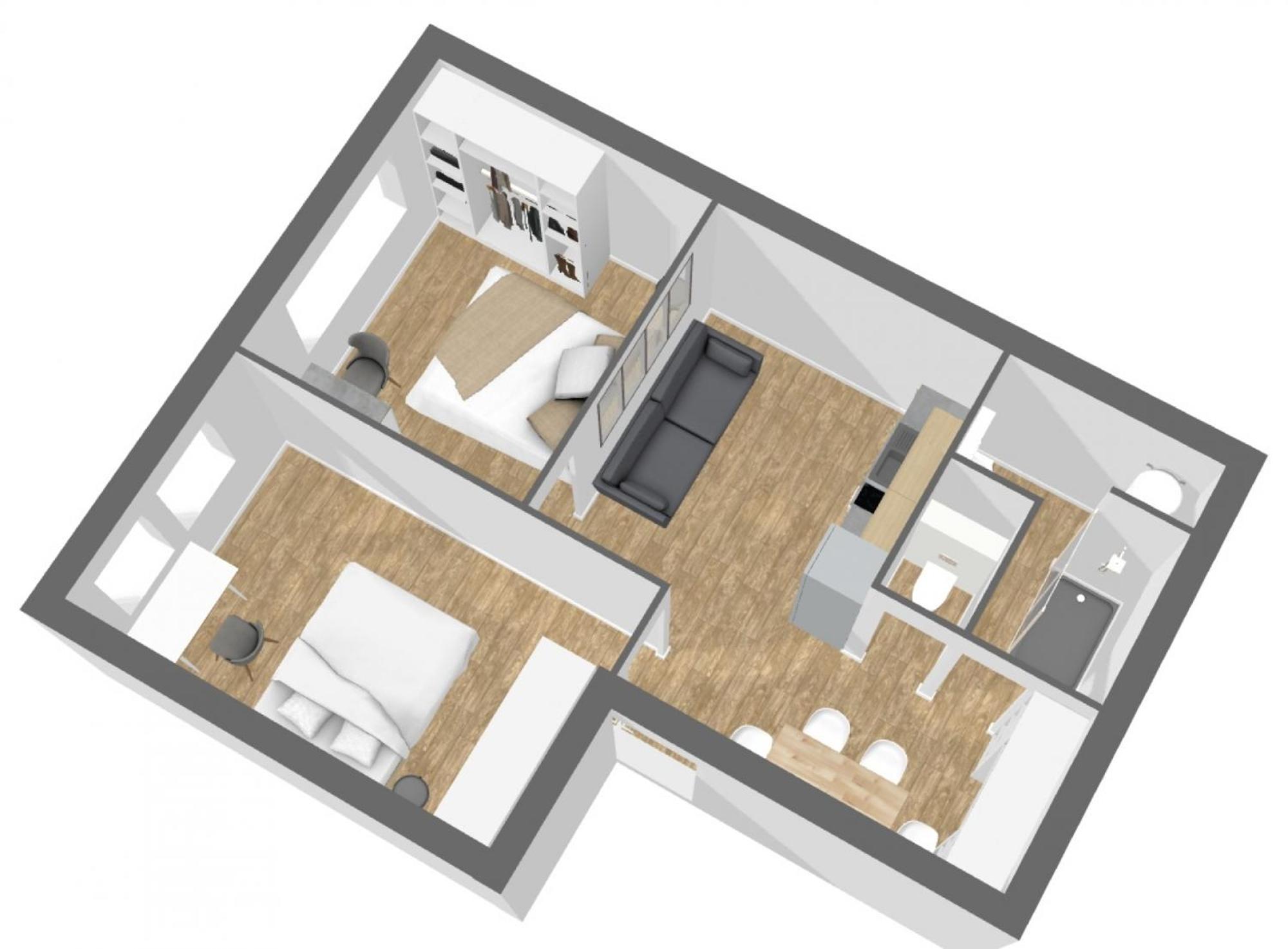 2 Gare St Charles Appartement *